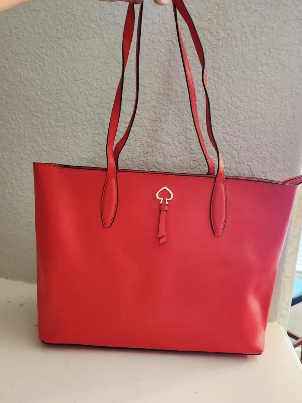 Like New Kate Spade NY Adel Coral Leather Shoulder Bag Purse